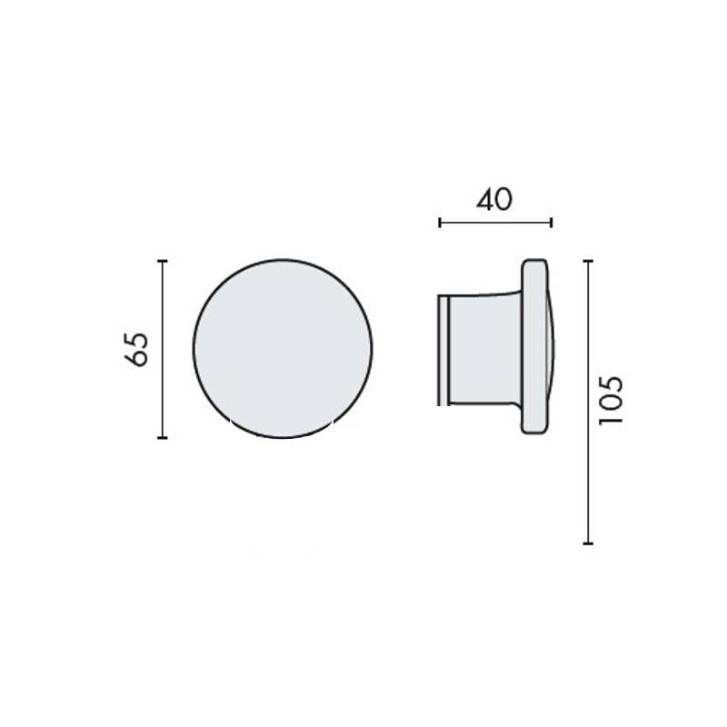Patère, chromé, NORDIC