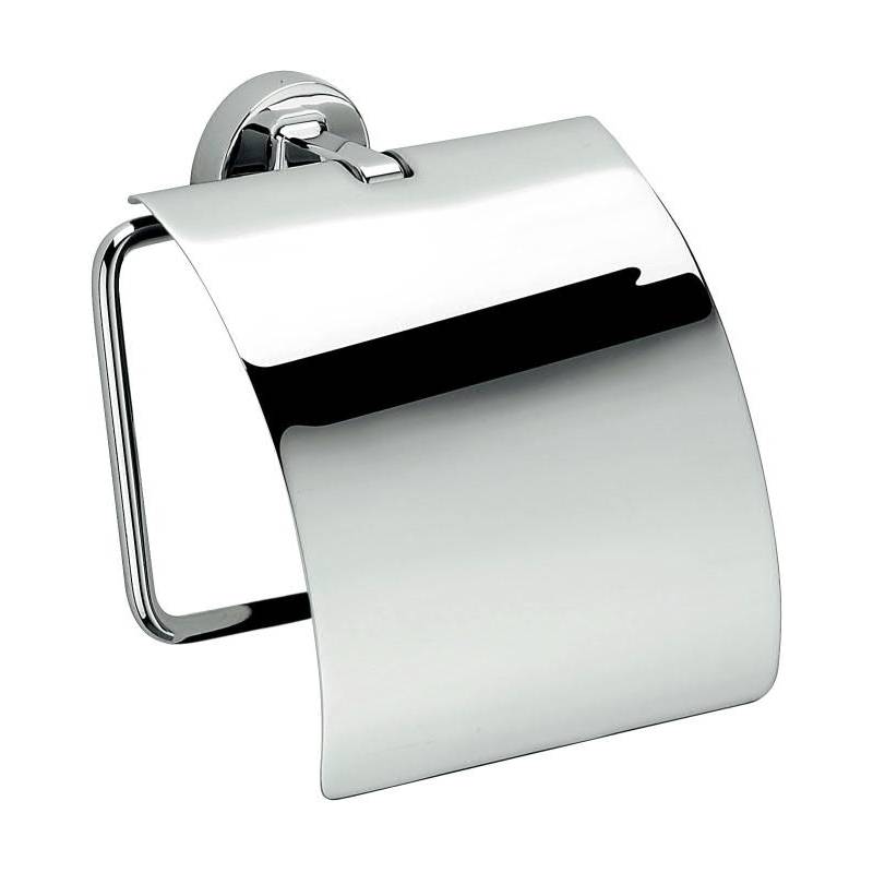 Dérouleur papier WC avec couvercle, chromé, NORDIC