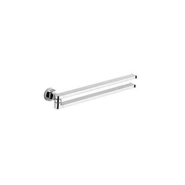 Porte-serviette double orientable 355 mm, chromé, NORDIC