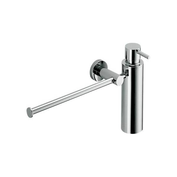 Distributeur de savon liquide (150 ml) et porte-serviette, chromé, PLUS
