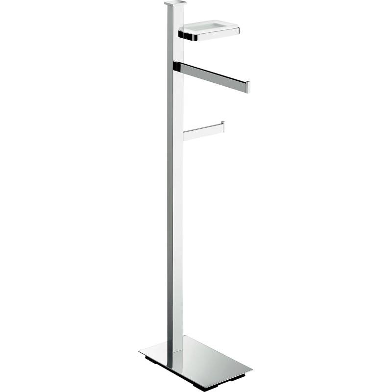 Console porte-serviette/dérouleur papier WC/porte-savon, dte, chr/ve, UNITS