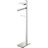Console porte-serviette/dérouleur papier WC/porte-savon, gche, chr/ve, UNITS