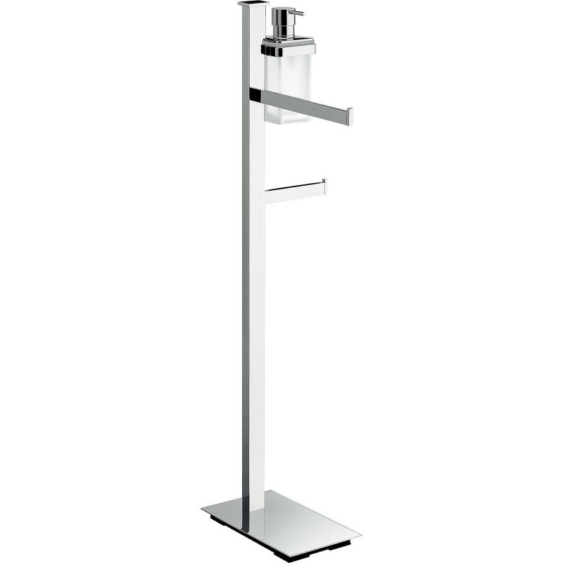 Console porte-serviette/dérouleur papier WC/dist. de savon, dte, chr/ve, UNITS