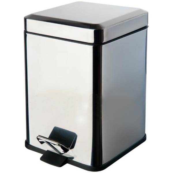 Poubelle de 3 litres à poser, inox poli, COMPLEMENTS