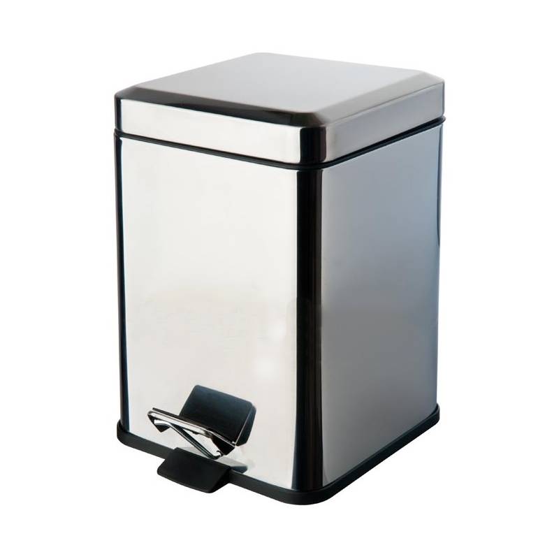 Poubelle de 6 litres à poser, inox poli, COMPLEMENTS