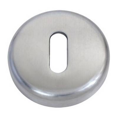 Paire de rosaces rondes clé L (BR), chromé mat