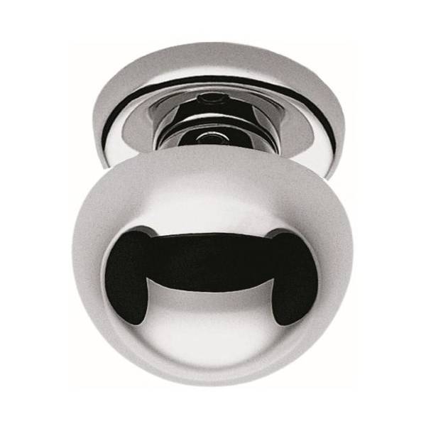 Bouton fixe ROBOT 55, Ø 70 mm sur rosace ronde, chromé