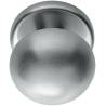 Bouton fixe ROBOT 55, Ø 70 mm sur rosace ronde, chromé mat