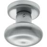 Bouton fixe ROUND 25, Ø 60 mm sur rosace ronde, chromé mat