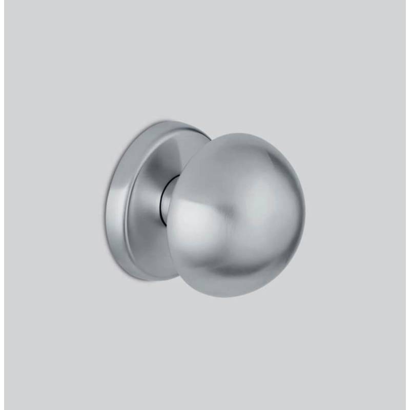 Bouton fixe ROBOT 45, Ø 55 mm sur rosace ronde, chromé