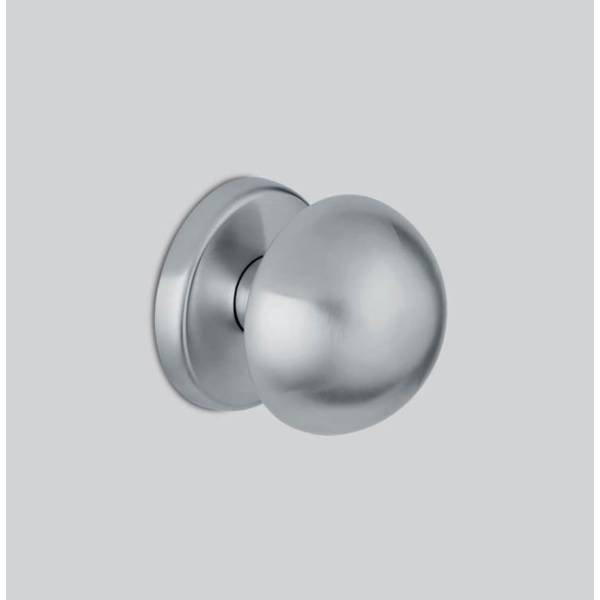 Bouton fixe ROBOT 45, Ø 55 mm sur rosace ronde, chromé