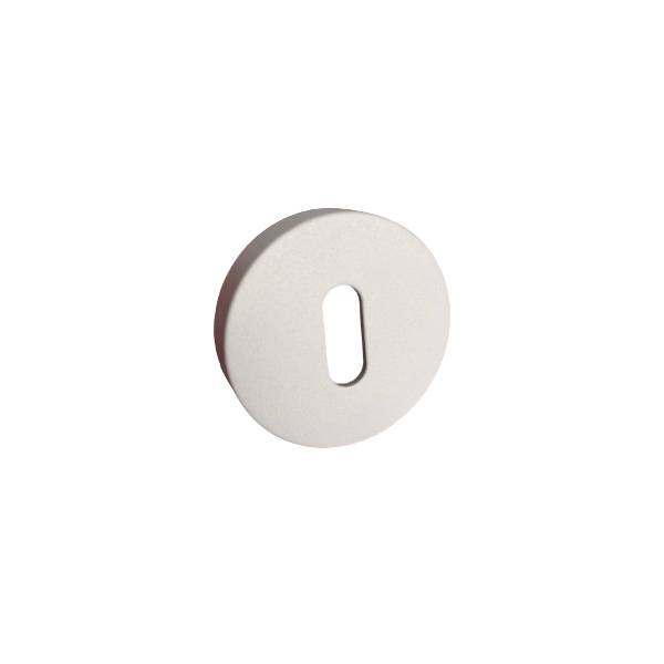 Paire de rosaces rondes MOOD ONE/DUE clé L (BC),C01 blanc