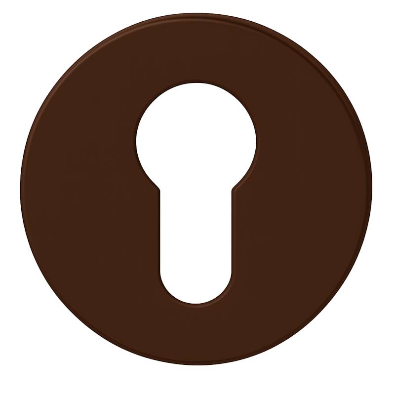 Paire de rosaces rondes MOOD ONE/DUE clé I (BC),C02 bronze