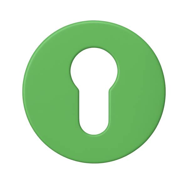 Paire de rosaces rondes MOOD ONE/DUE clé I (BC),C11 vert citron