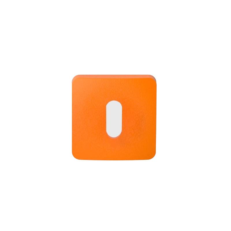 Paire de rosaces carrées MOOD ONE/DUE clé L (CR),C08 orange sunset