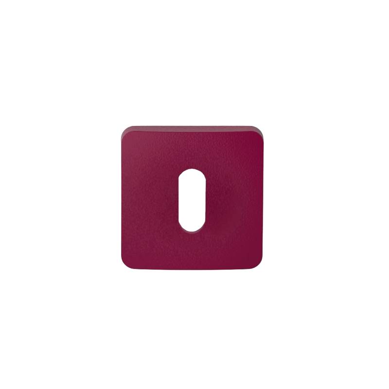 Paire de rosaces carrées MOOD ONE/DUE clé L (CR),C10 Violet