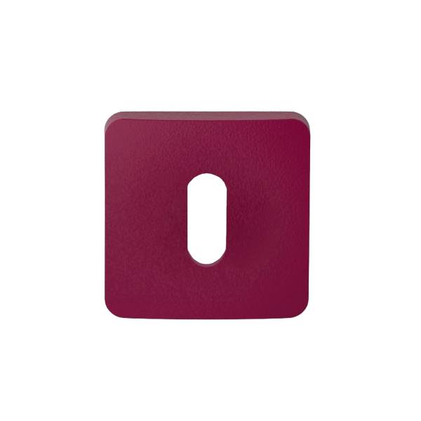 Paire de rosaces carrées MOOD ONE/DUE clé L (CR),C10 Violet