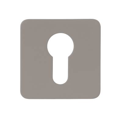 Paire de rosaces carrées MOOD ONE/DUE clé I (CR),C04 Silver