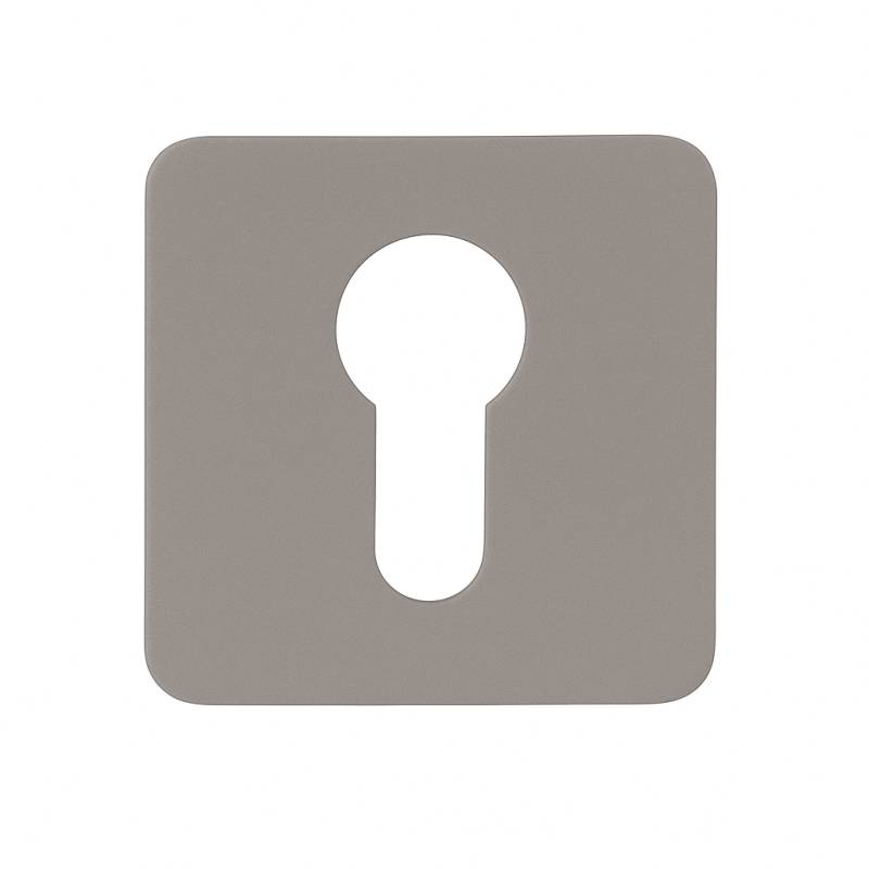 Paire de rosaces carrées MOOD ONE/DUE clé I (CR),C04 Silver