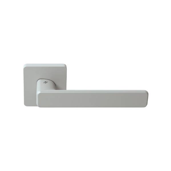Paire de béquille MOOD DUE Q sur rosace carrées C04 Silver