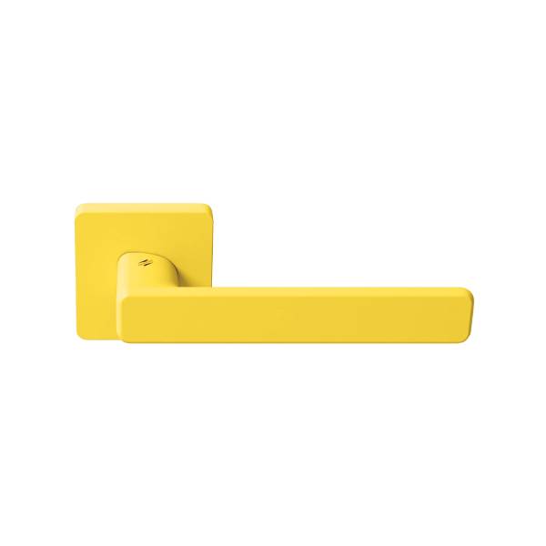 Paire de béquille MOOD DUE Q sur rosace carrées C09 jaune citron