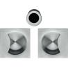Cuvette encastrée OPEN SQ, carrée 57 mm, chromé mat