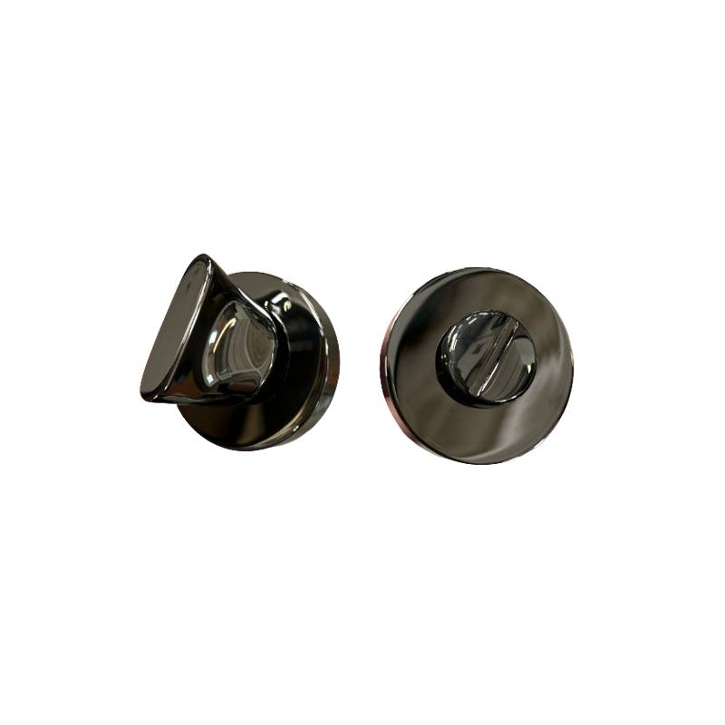 Paire de rosaces rondes conda sans voyant (BC), graphite brillant