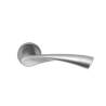 Paire de béquilles FLESSA sur rosace ronde, nickel mat