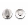 Paire de rosaces Soft-Line  rondes conda SANS VOYANT  Ø 50 mm, inox brossé