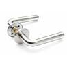 Paire de béquilles L 19 mm sur rosace ronde, inox brossé 316
