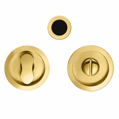 Cuvette encastrée OPEN Ø 57 mm avec serrure, laiton mat