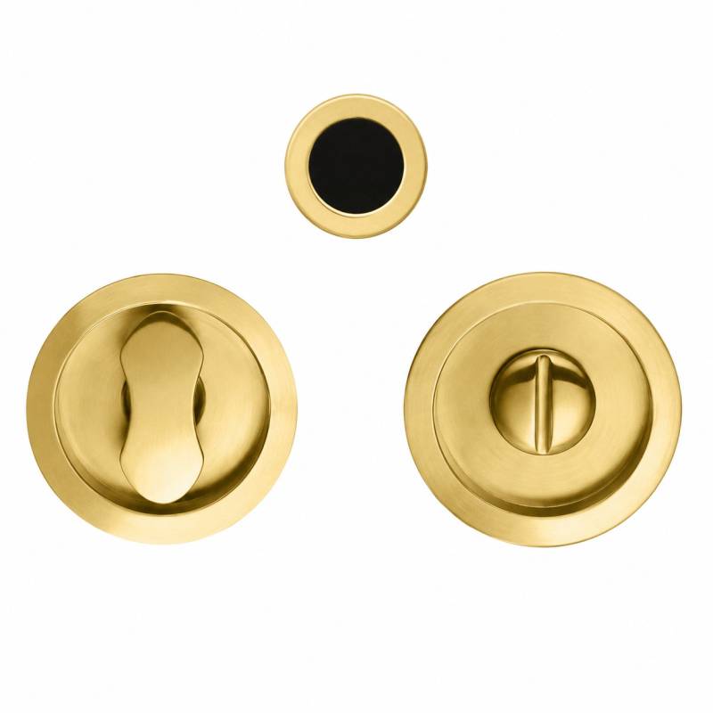 Cuvette encastrée OPEN Ø 57 mm avec serrure, laiton mat