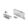 Ensemble pivot Système M+ réf. STM+B/TP70 avec plaque rectangulaire flush  inox