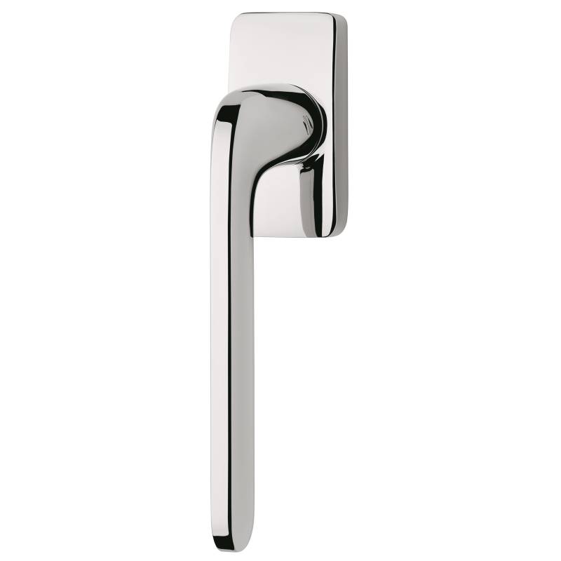 Béquille de fenêtre ROBOQUATTRO S sur rosace rectangulaire, chromé