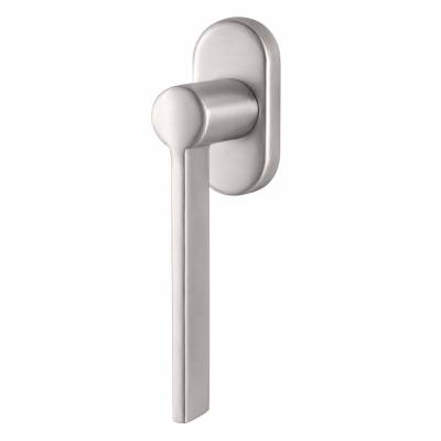 Béquille de fenêtre TOOL sur rosace ovale , chromé mat