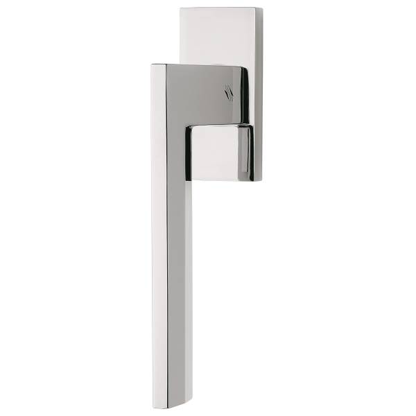 Béquille de fenêtre ELECTRA sur rosace rectangulaire, chromé mat
