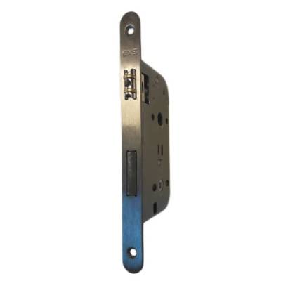 Serrure EXS 17, condamnation à rouleau axe 50 mm bouts ronds inox sans gache