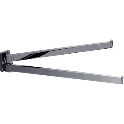 Porte-serviette double orientable 335 mm, chromé, LOOK