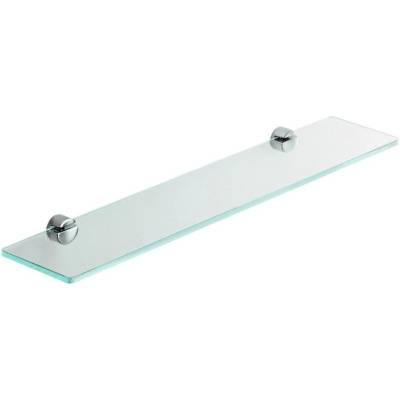 Tablette verre 600 mm, chromé/verre, PLUS