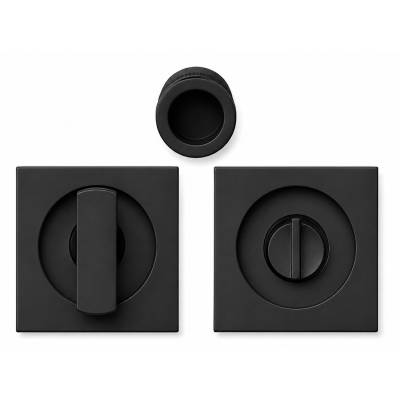 Cuvette encastrée OPEN SQ avec serrure, carrée 57 mm,grafite mat