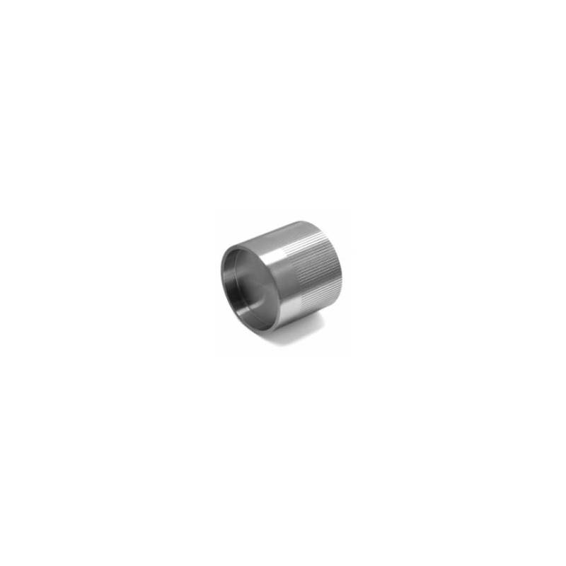 Bouton cylindrique mobile, sans rosace, inox brossé 316