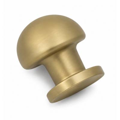 Bouton fixe ROBOT 45, Ø 55 mm sur rosace ronde, laiton poli