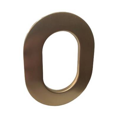 Rosace exterieur ovale  protecteur de cylindre A2P**, doré  mat