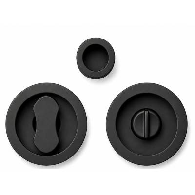 Cuvette encastrée OPEN Ø 57 mm avec serrure,grafite mat