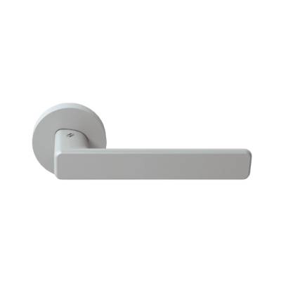 Paire de béquille MOOD DUE sur rosace ronde C04 Silver