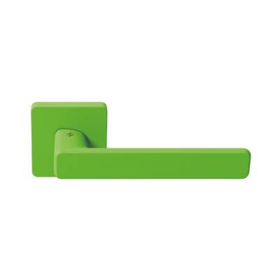 Paire de béquille MOOD DUE Q sur rosace carrées C11 vert citron