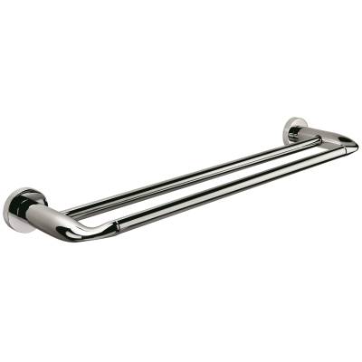 Porte-serviette double 460 mm, chromé, BASIC