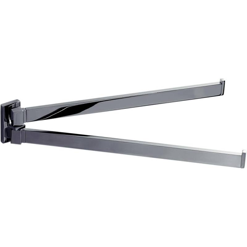 Porte-serviette double orientable 335 mm, chromé, LOOK