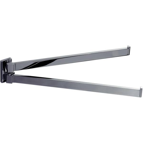 Porte-serviette double orientable 335 mm, chromé, LOOK
