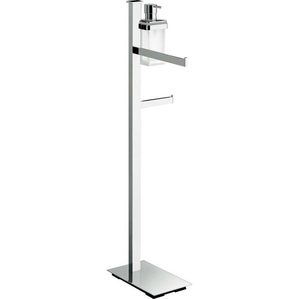 Console porte-serviette/dérouleur papier WC/dist. de savon, dte, chr/ve, UNITS